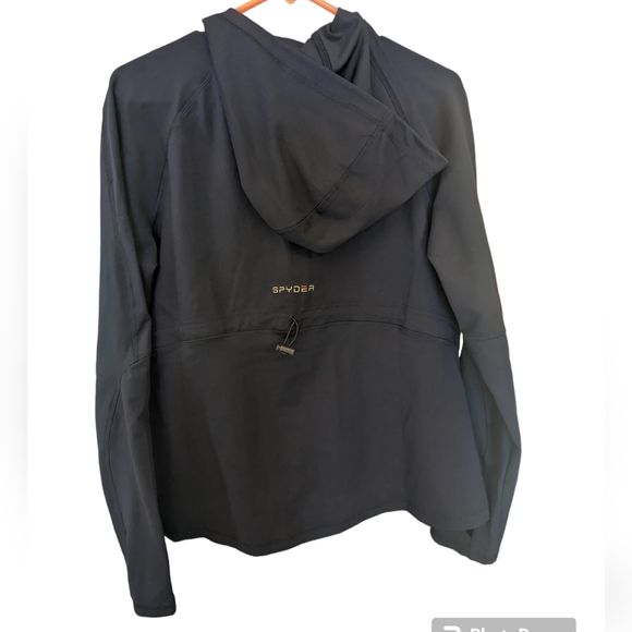 NWT Spyder Navy Zip Up Hooded Jacket Sz Large - Picture 3 of 7